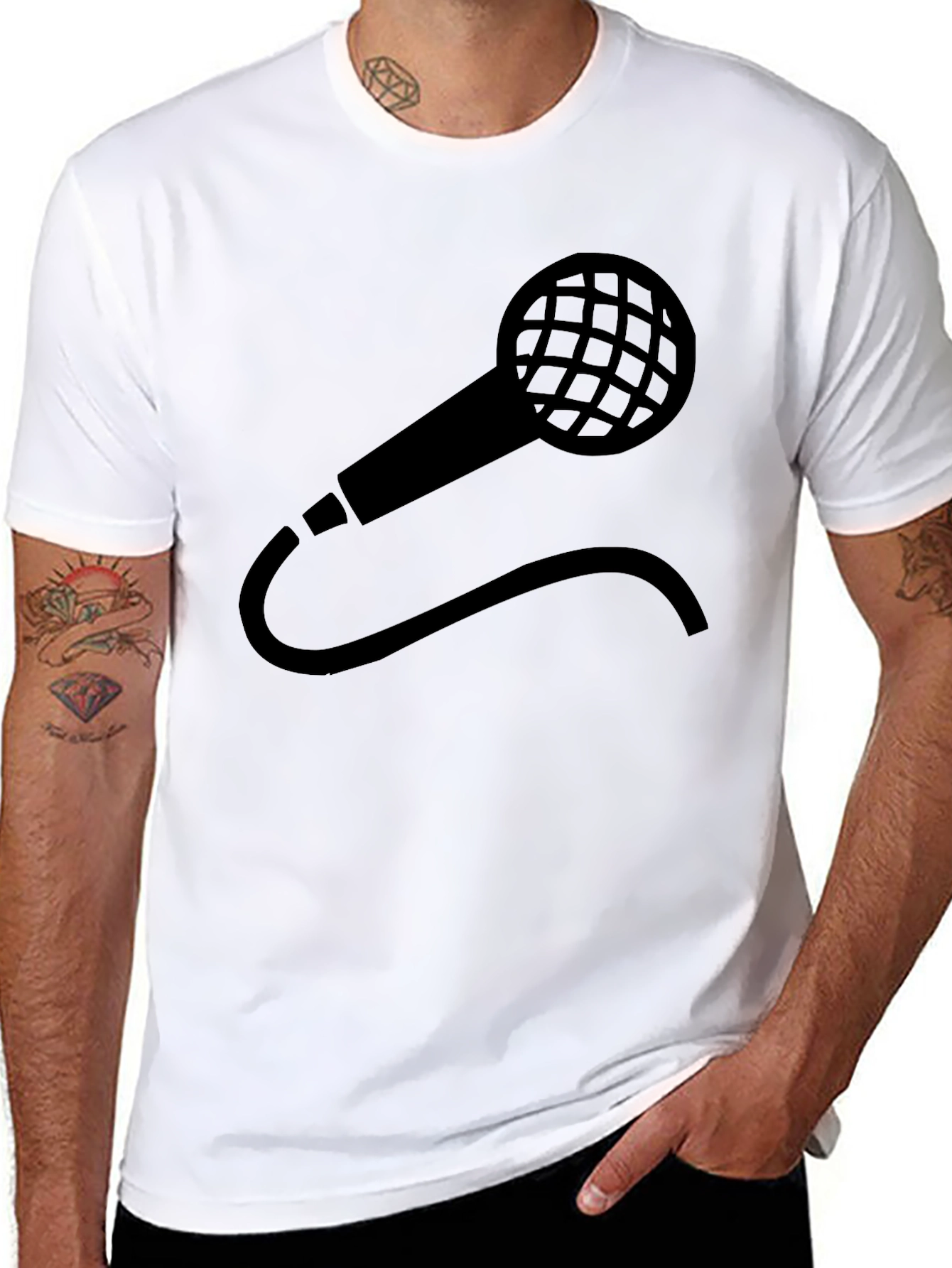 Microphone Graphic Tee - Singers Essential