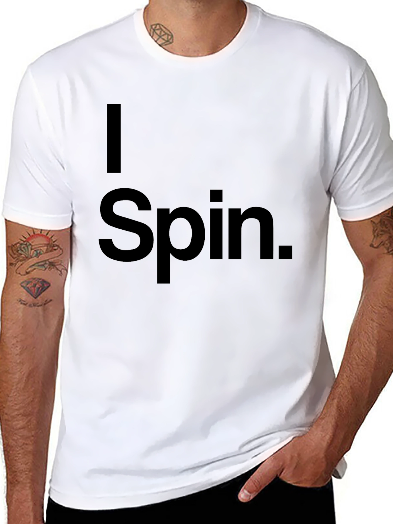I Spin Black T-Shirt