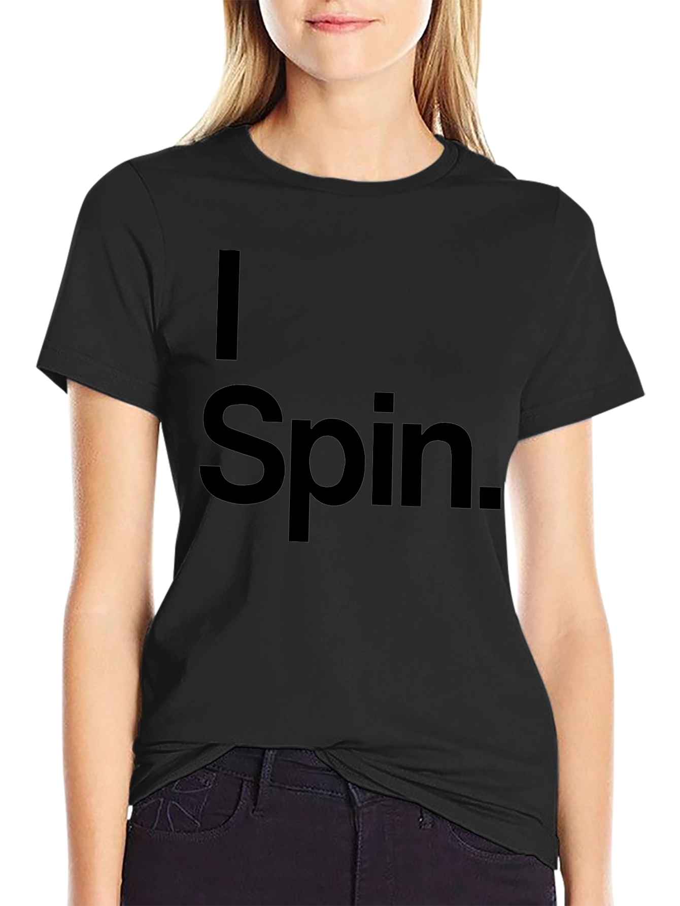 I Spin Black T-Shirt