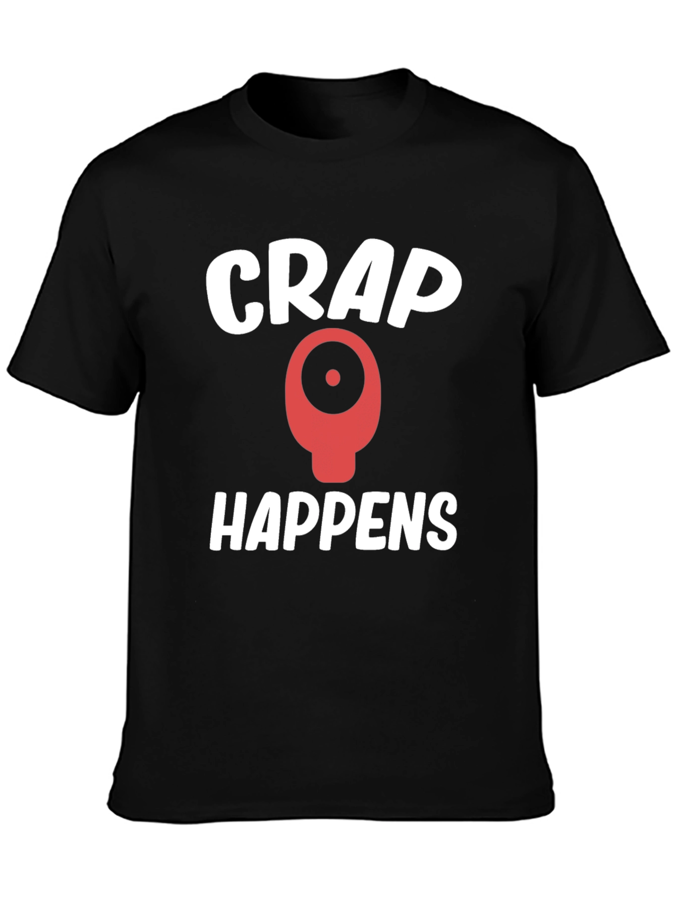 Crap Happens Graphic Tee - Black