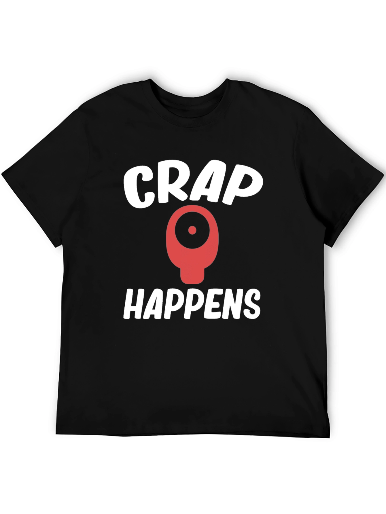 Crap Happens Graphic Tee - Black
