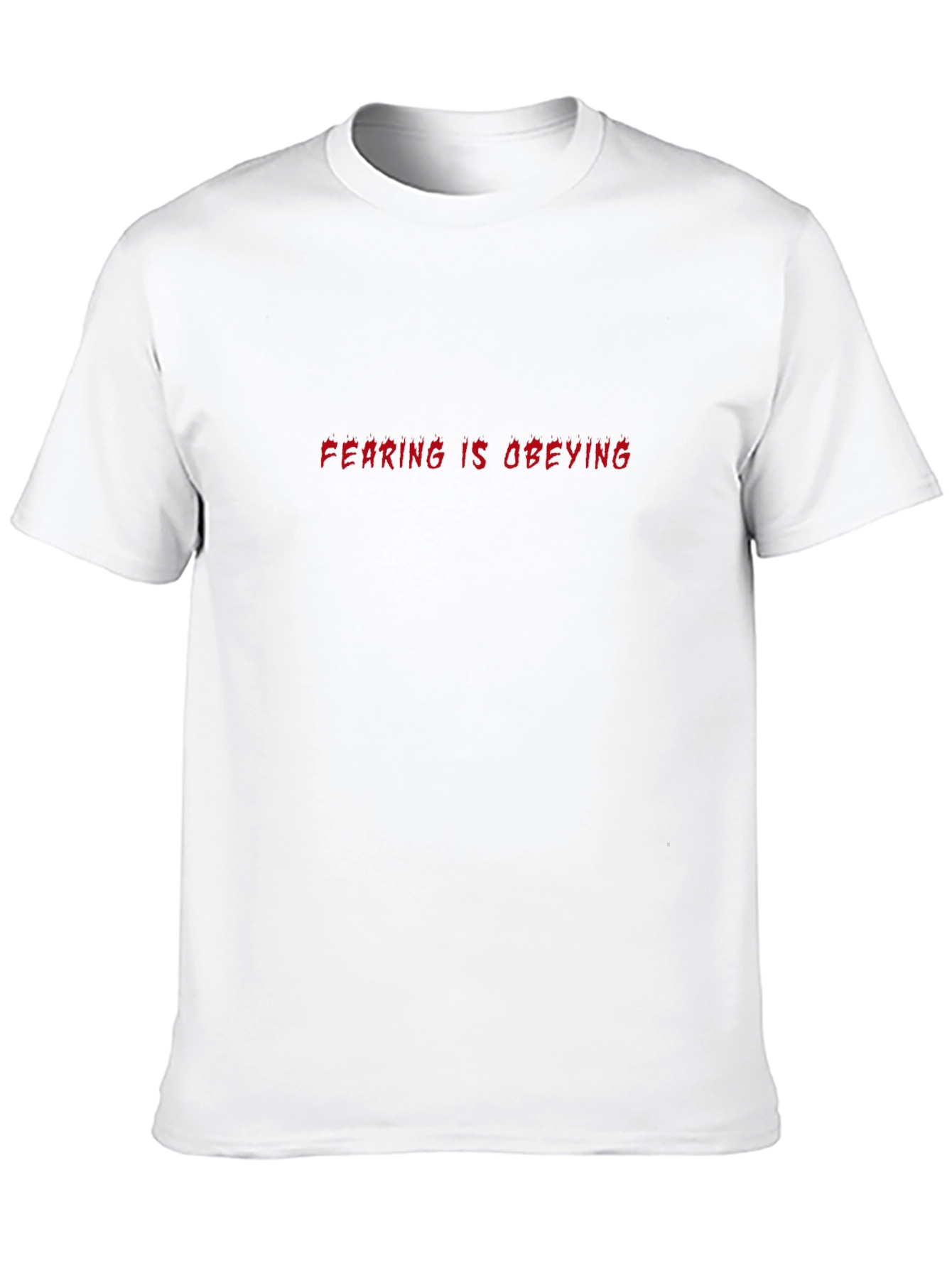 Fearing is Obeying Black Graphic Tee