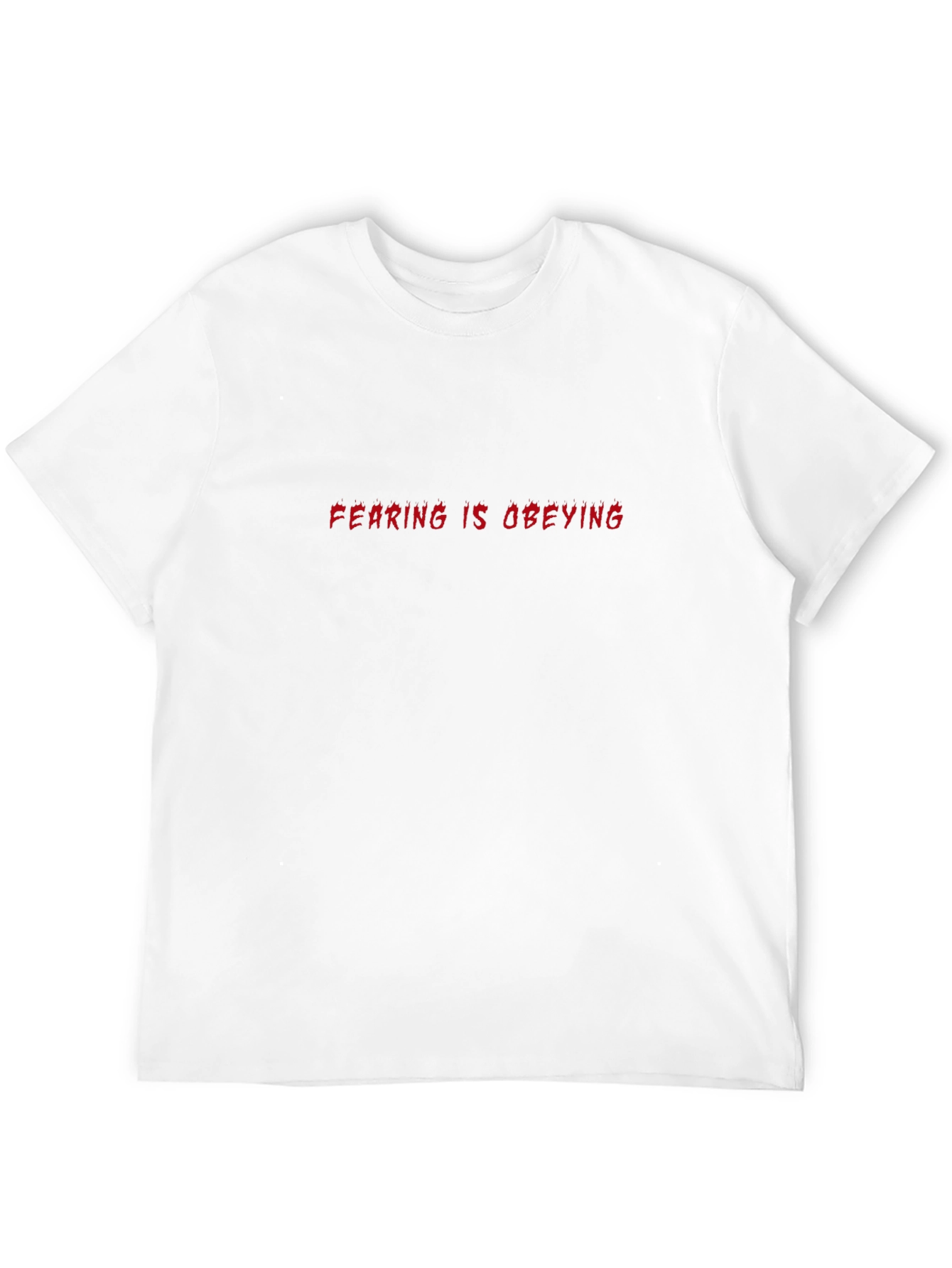Fearing is Obeying Black Graphic Tee