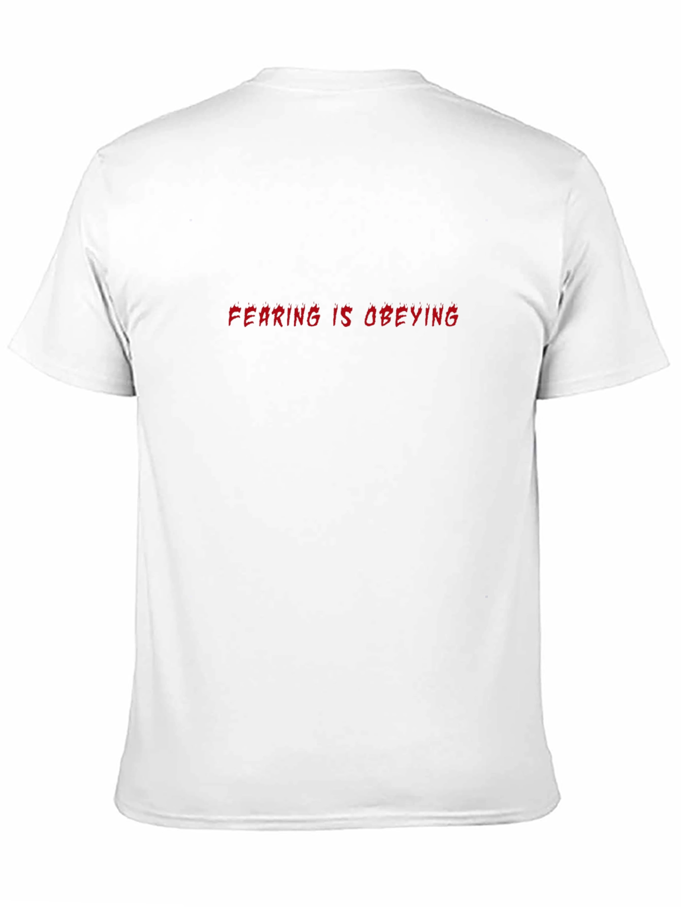 Fearing is Obeying Black Graphic Tee