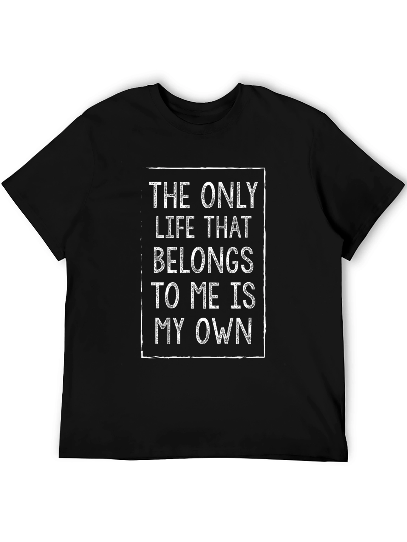 The Only Life T-Shirt - Black Cotton Graphic Tee