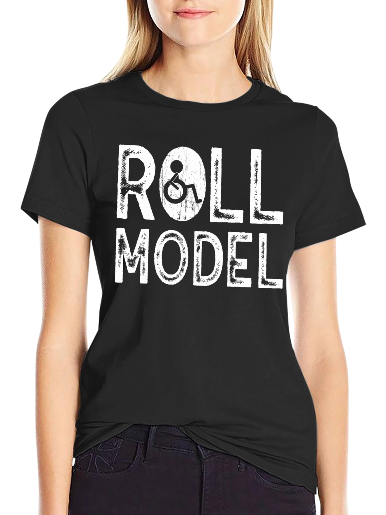 Roll Model Graphic Tee - Disability Awareness Shirt