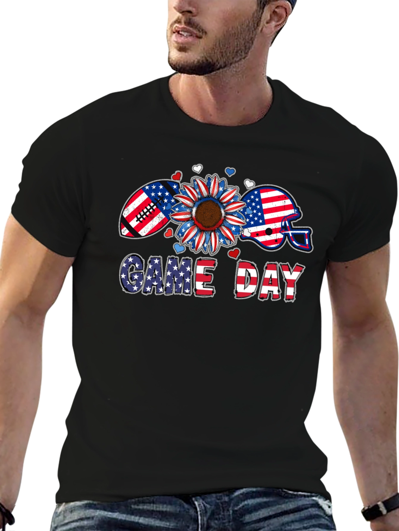 Game Day Patriotic Graphic Tee