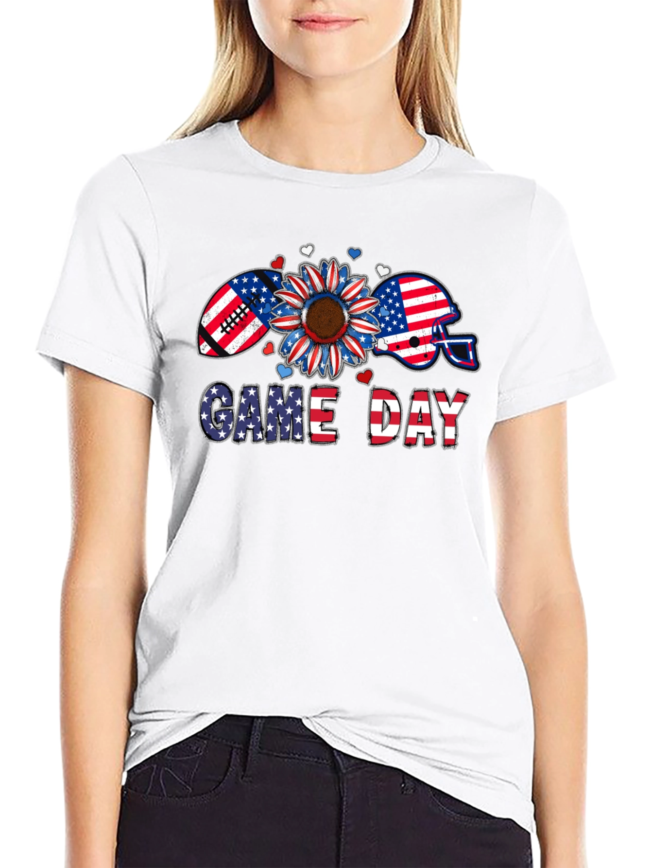 Game Day Patriotic Graphic Tee