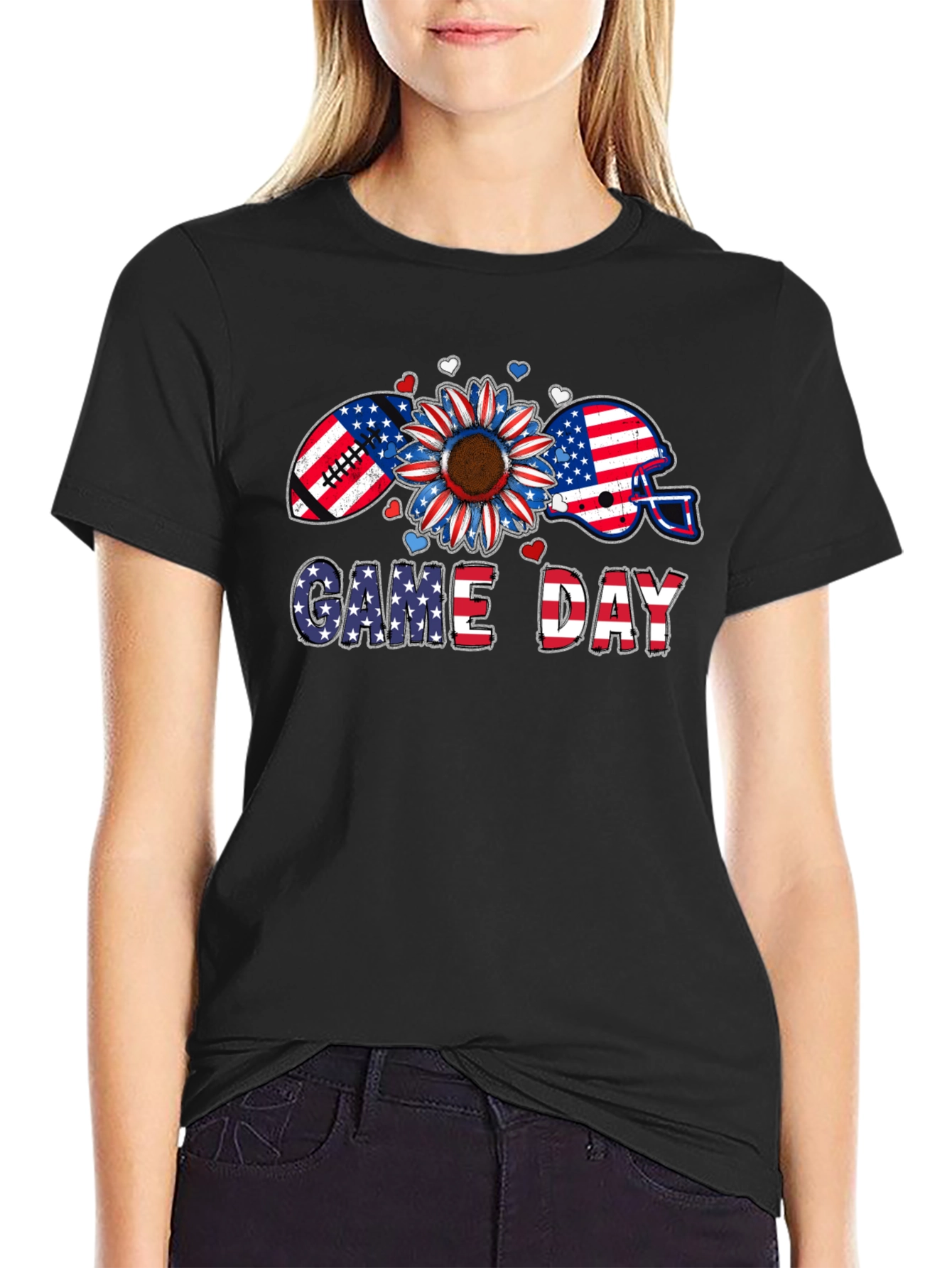 Game Day Patriotic Graphic Tee