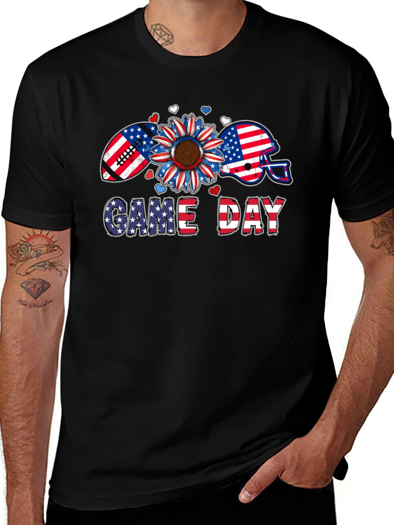 Game Day Patriotic Graphic Tee