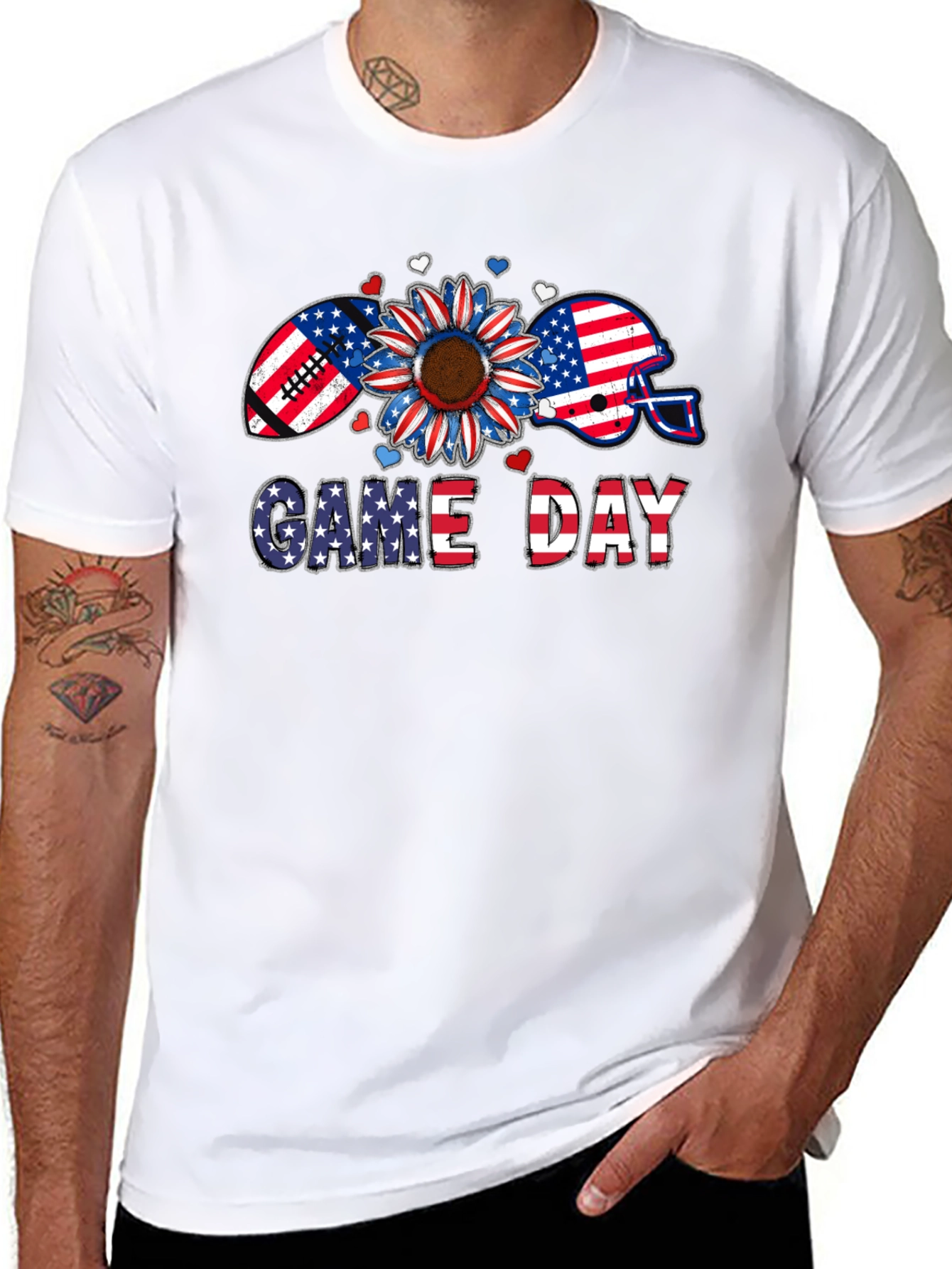 Game Day Patriotic Graphic Tee