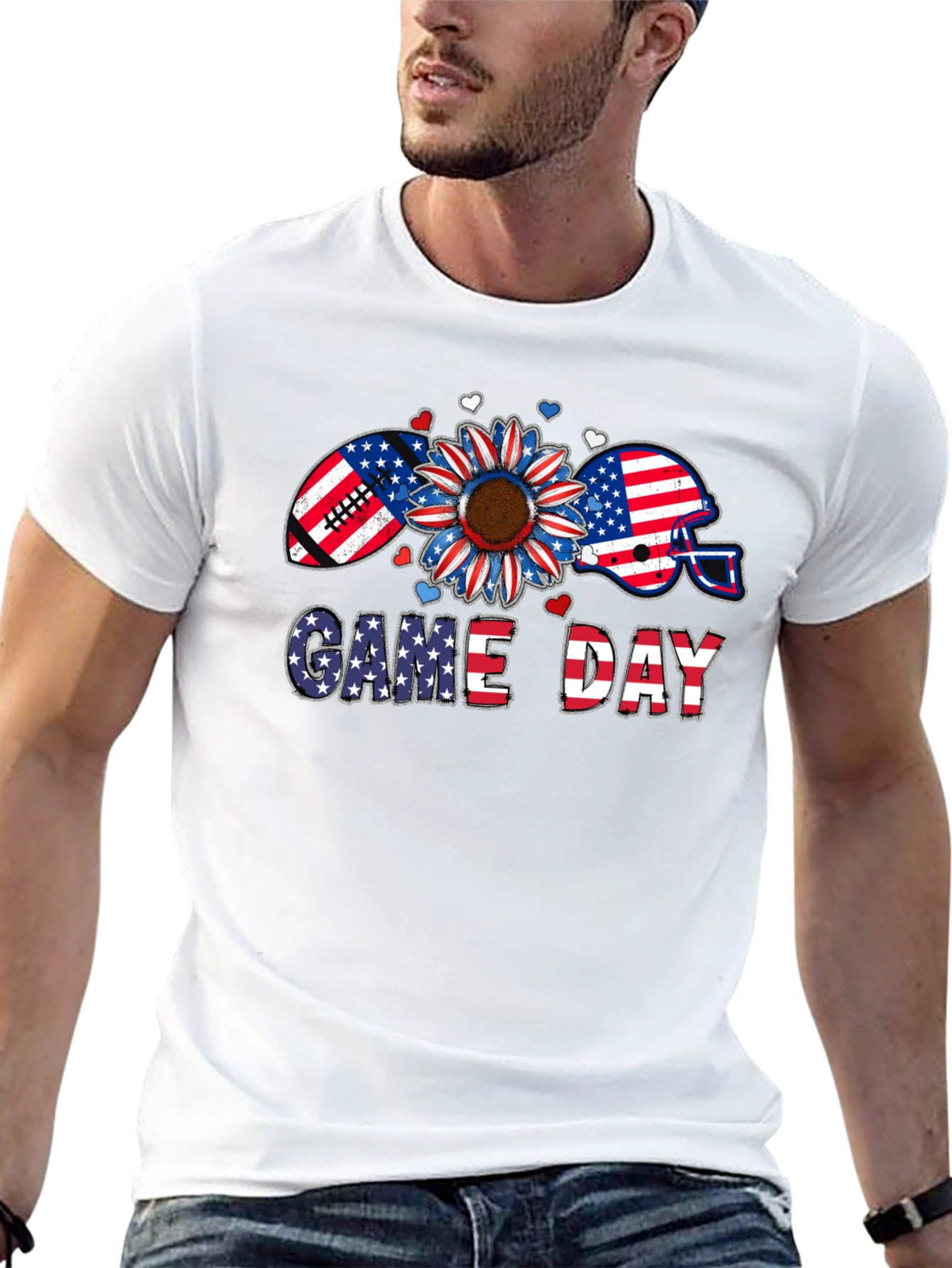 Game Day Patriotic Graphic Tee