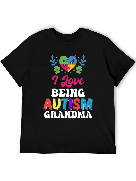 Autism Grandma T-Shirt - I Love Being Autism Grandma Tee