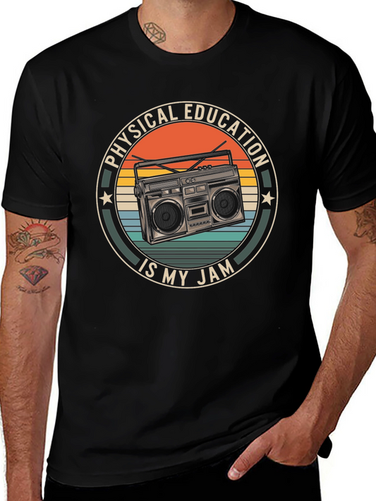 Physical Education is My Jam Retro Boombox T-Shirt