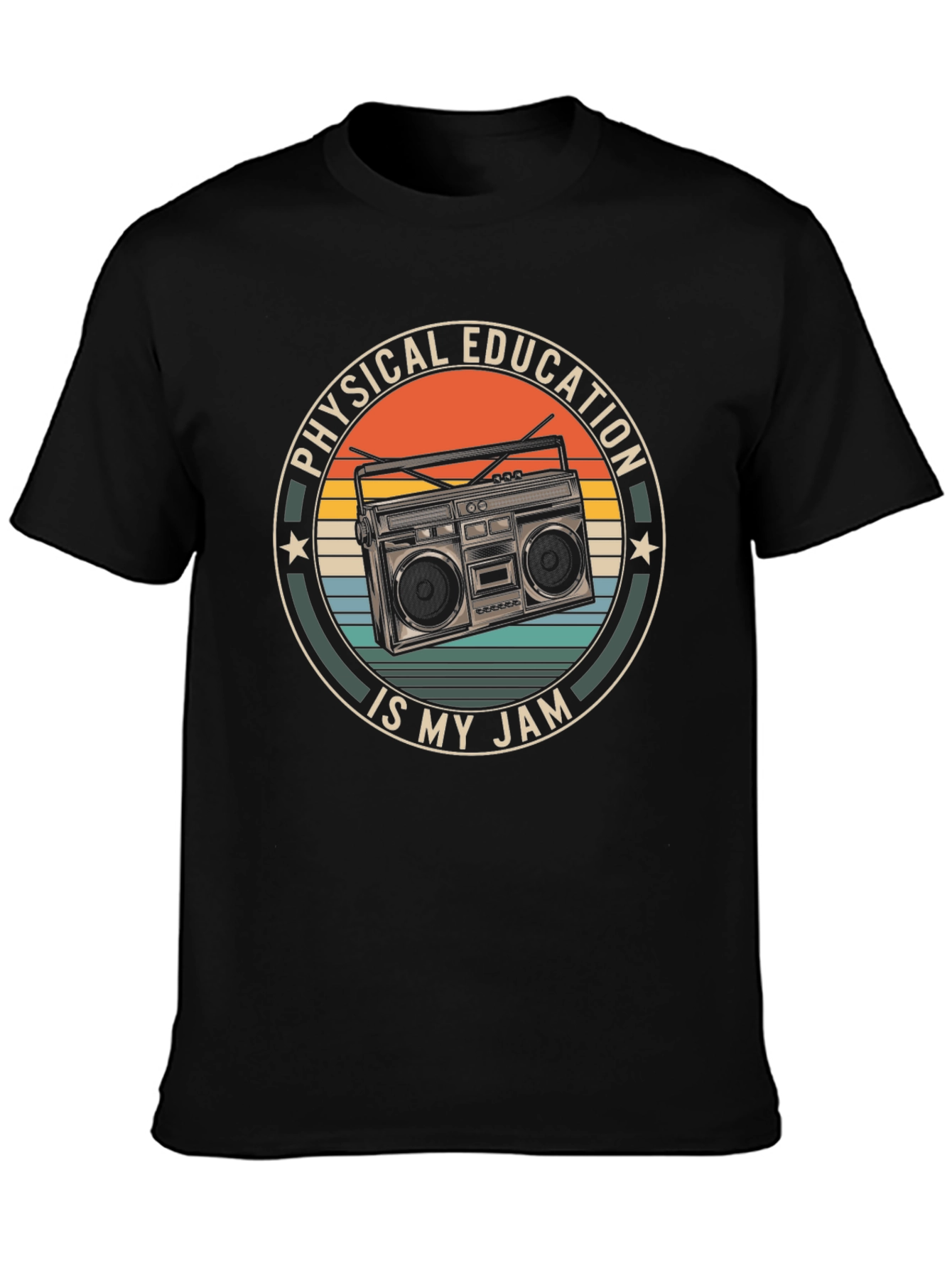Physical Education is My Jam Retro Boombox T-Shirt