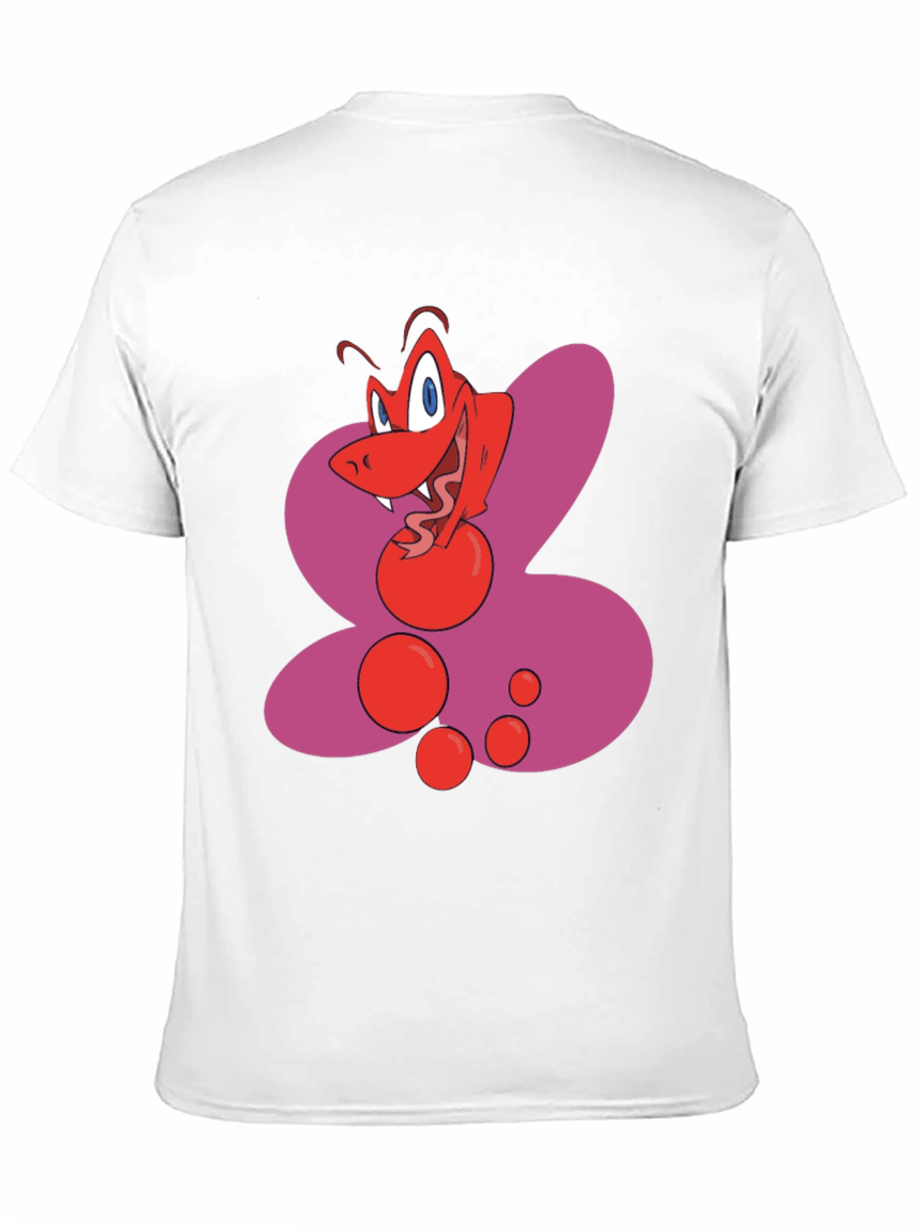 Cartoon Snake Graphic Black T-Shirt