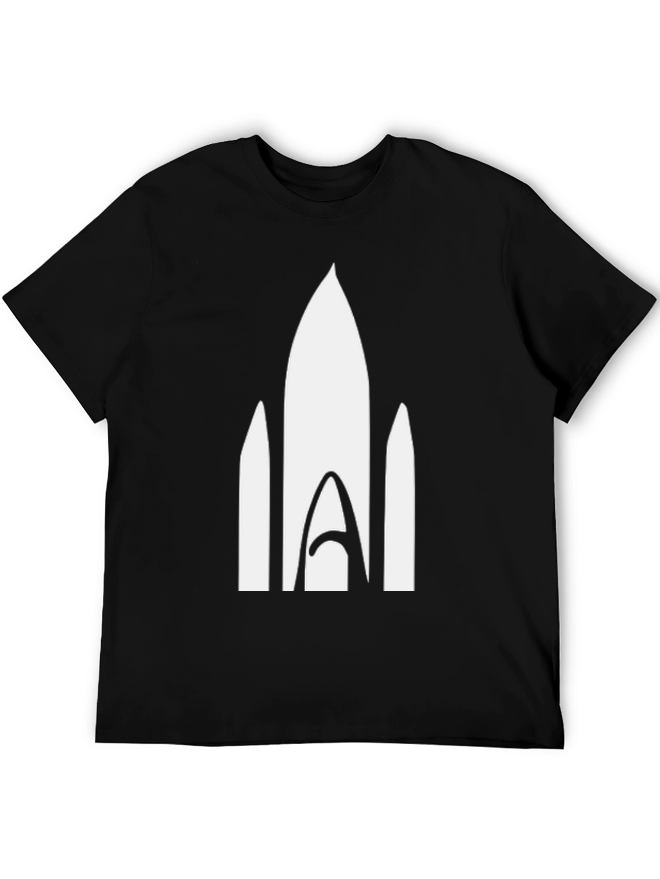 Rocket Graphic Tee - Modern Black T-Shirt