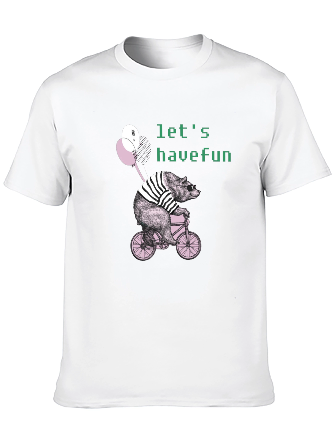 Bear on Bike Graphic T-Shirt