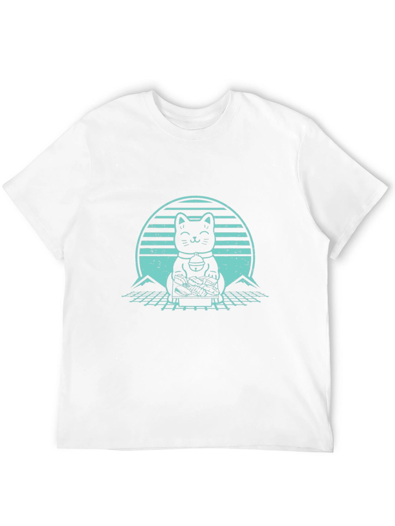 Lucky Cat T-Shirt - Retro Graphic Design