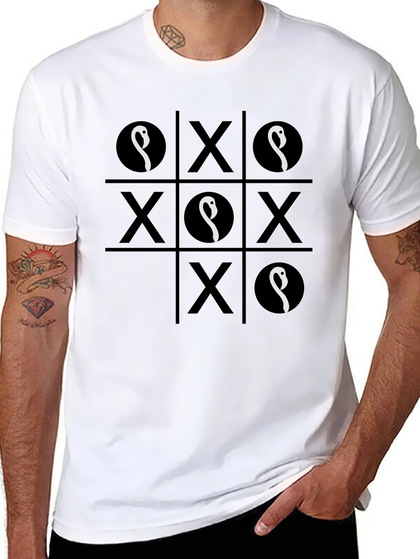 Tic-Tac-Toe T-Shirt with Unique Icon Design