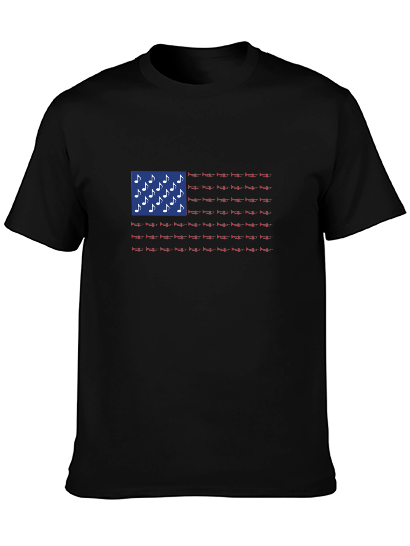 Musical American Flag Graphic Tee