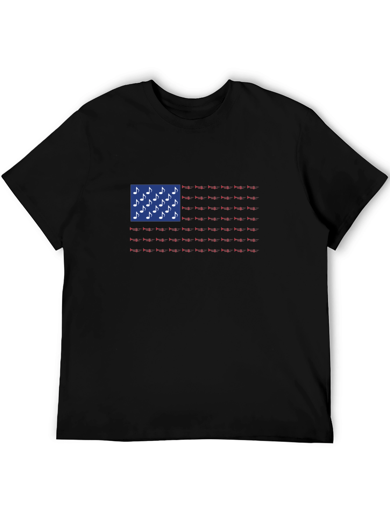 Musical American Flag Graphic Tee