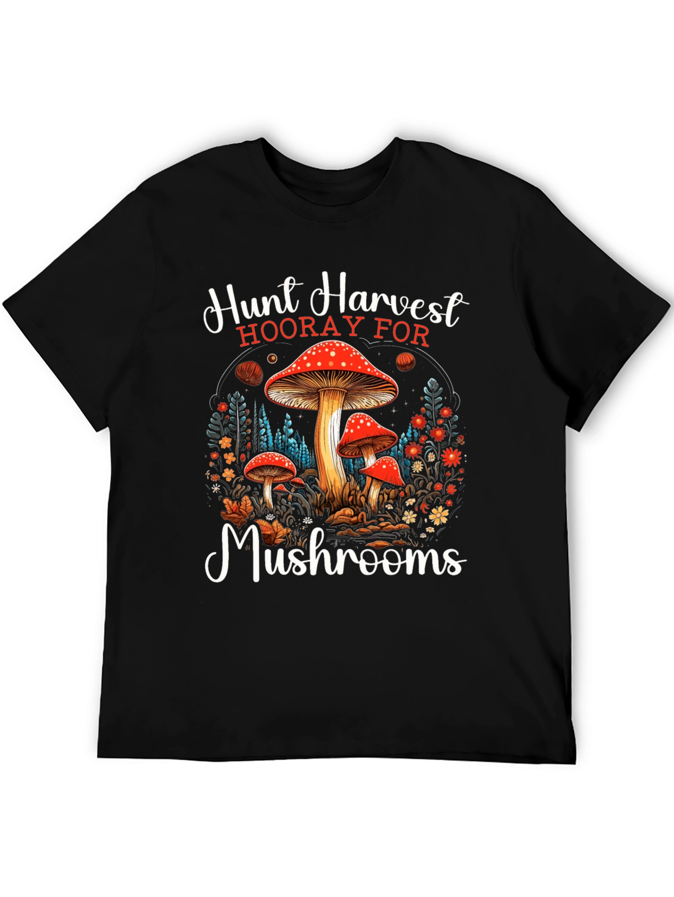 Hunt Harvest Mushrooms T-Shirt