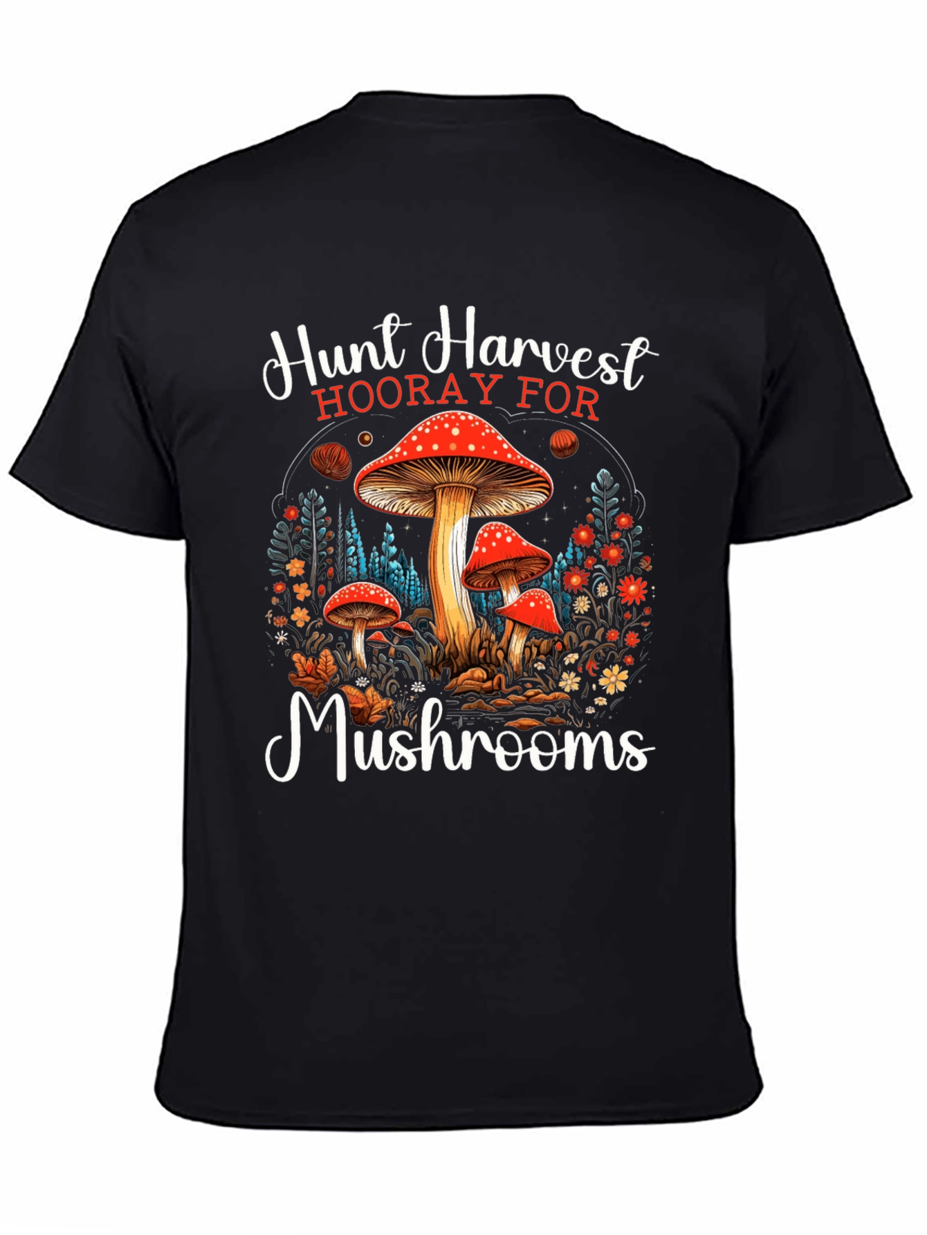 Hunt Harvest Mushrooms T-Shirt