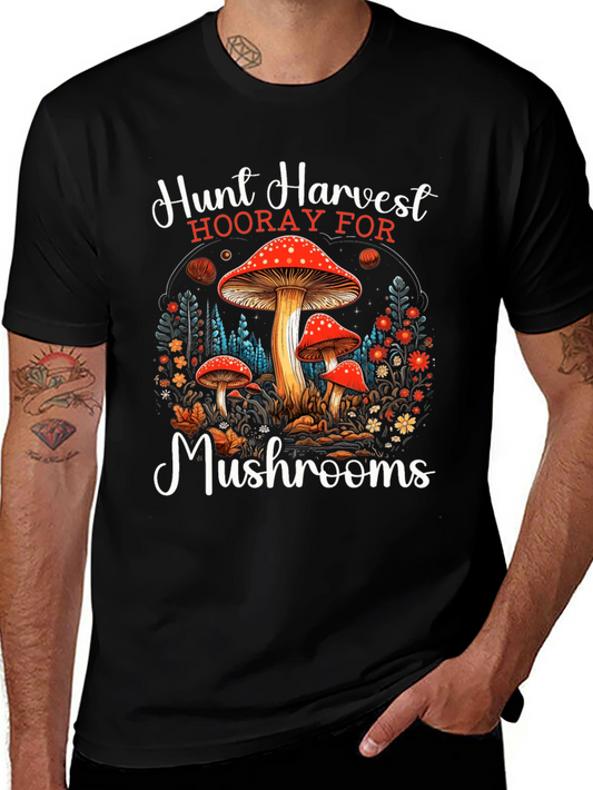 Hunt Harvest Mushrooms T-Shirt