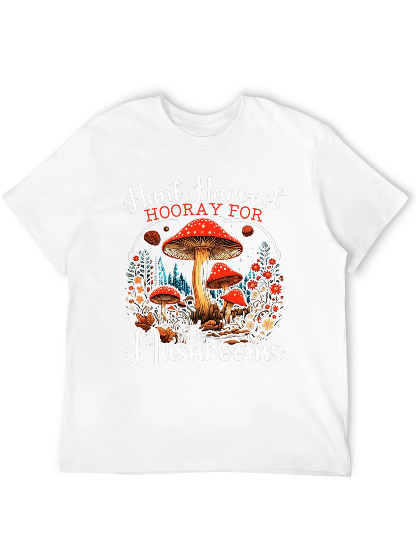 Hunt Harvest Mushrooms T-Shirt