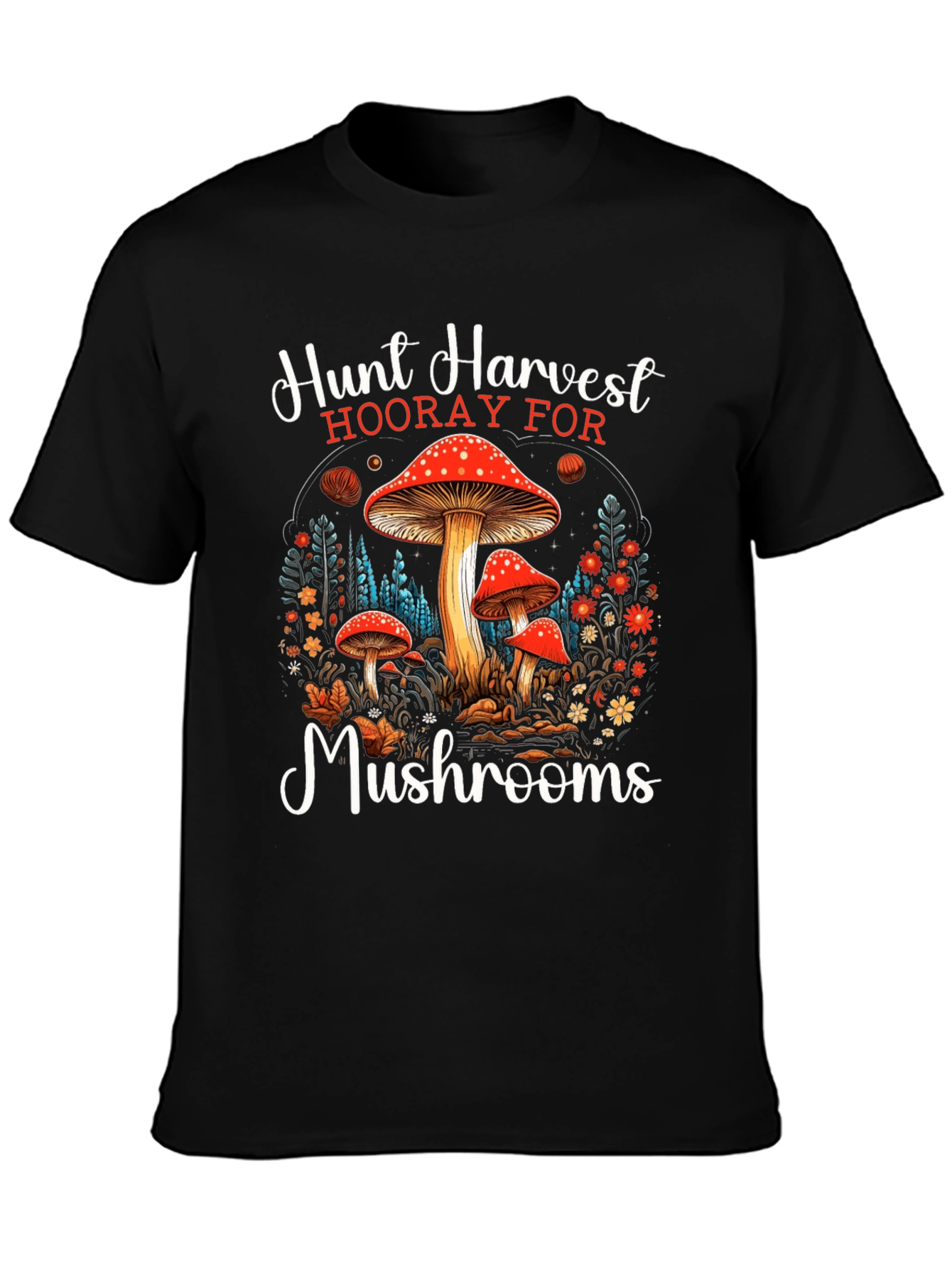 Hunt Harvest Mushrooms T-Shirt