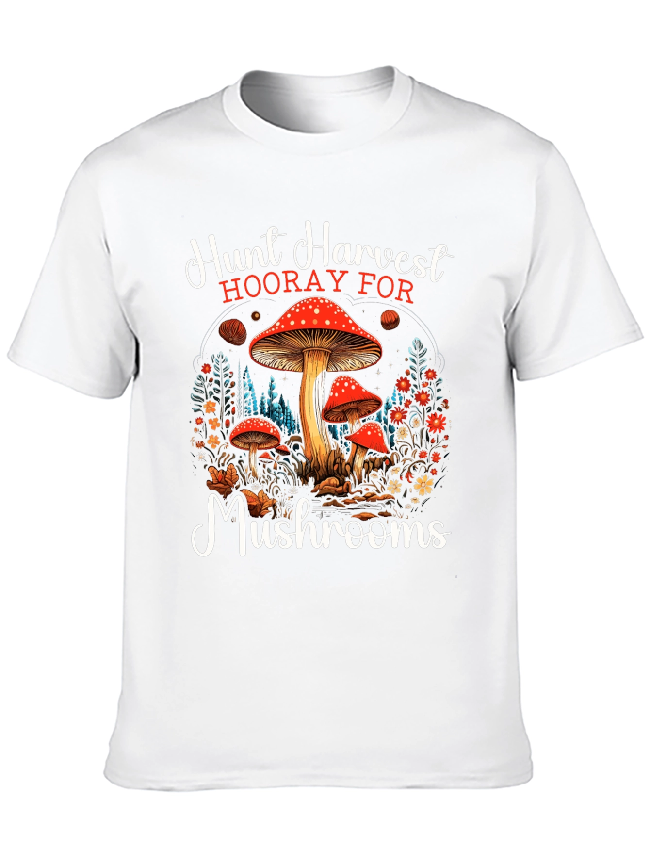 Hunt Harvest Mushrooms T-Shirt