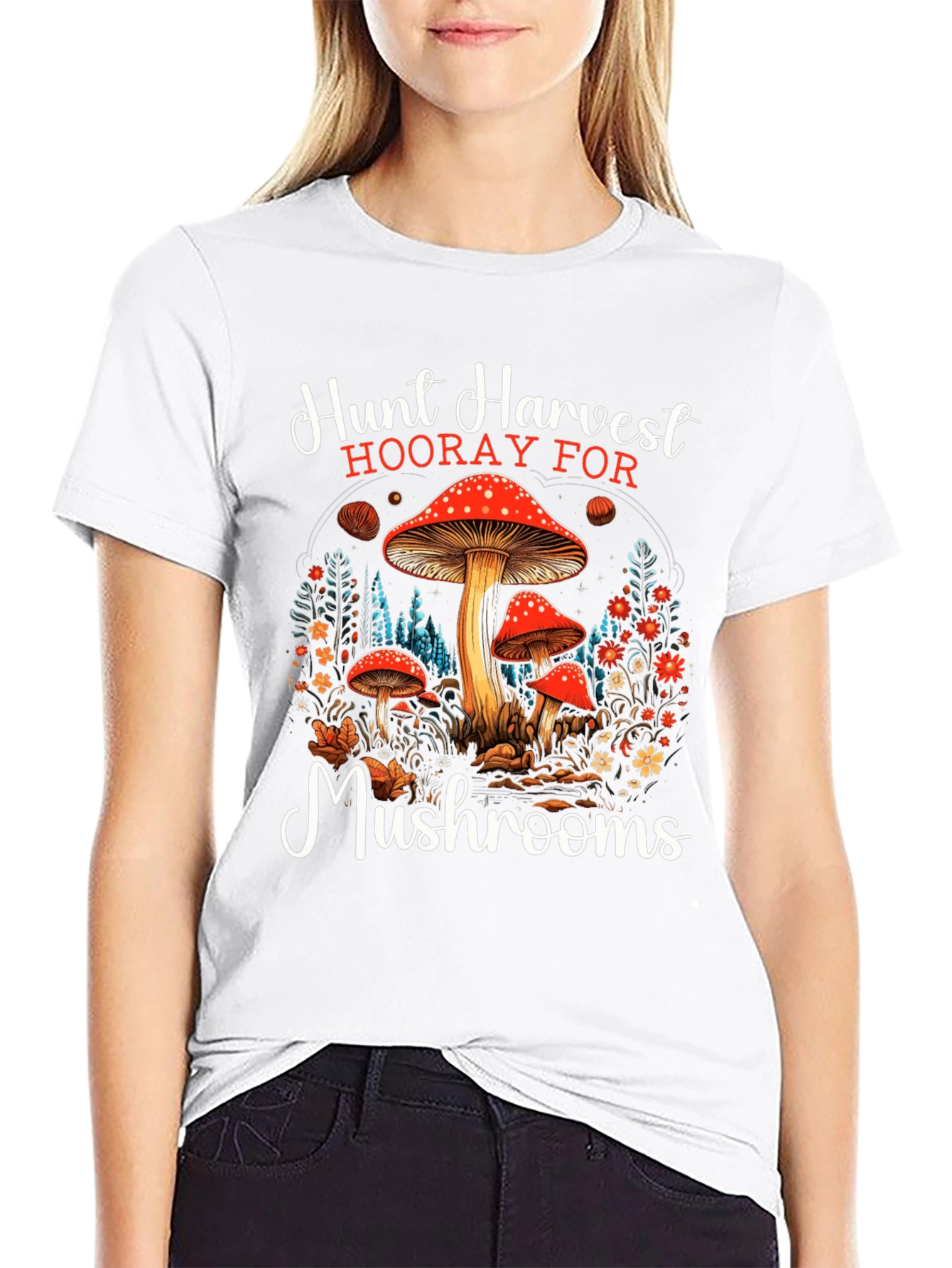 Hunt Harvest Mushrooms T-Shirt