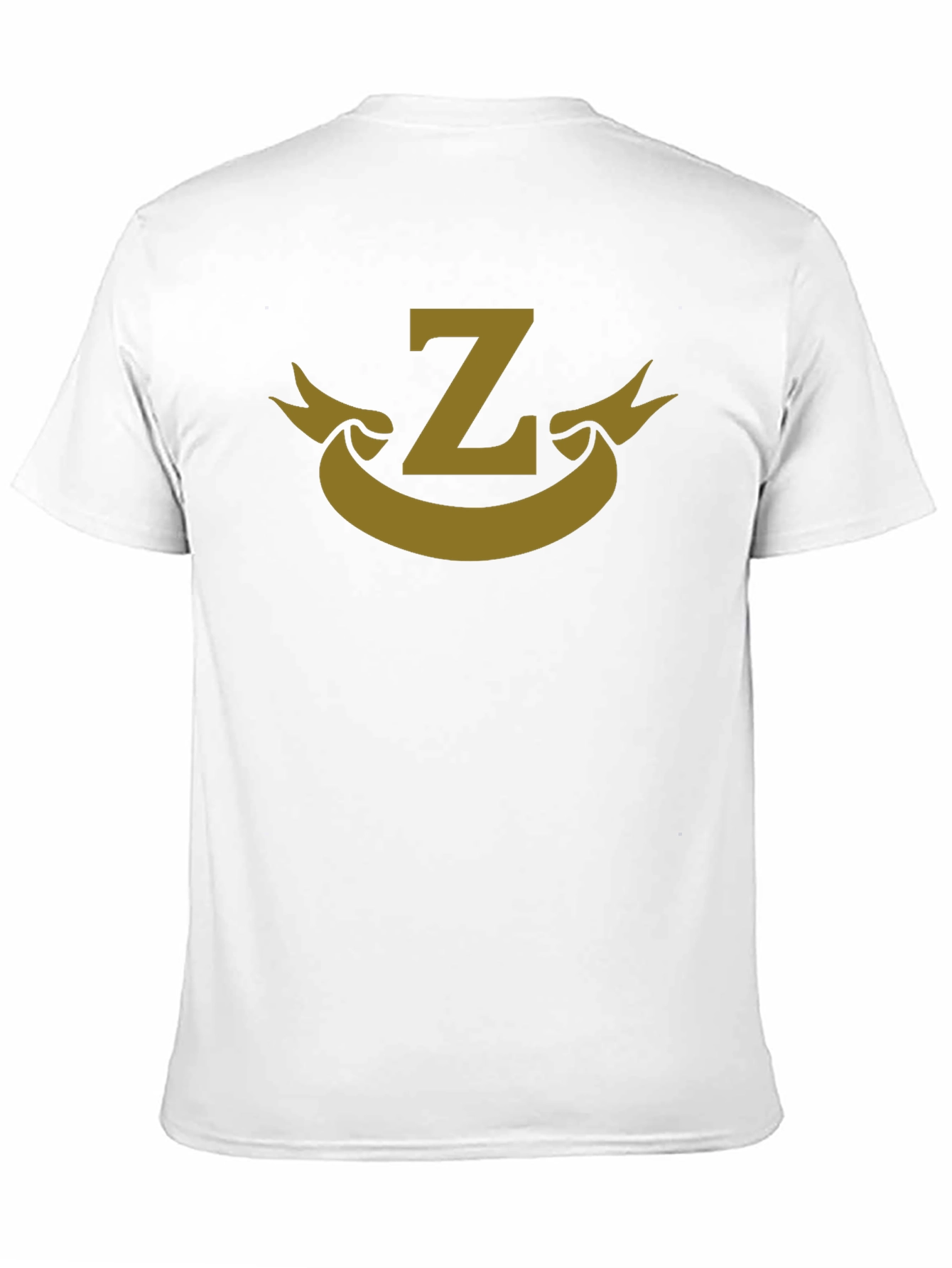 Letter Z Banner Graphic Black T-Shirt