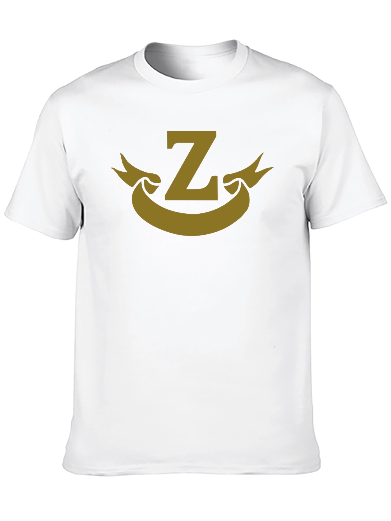 Letter Z Banner Graphic Black T-Shirt