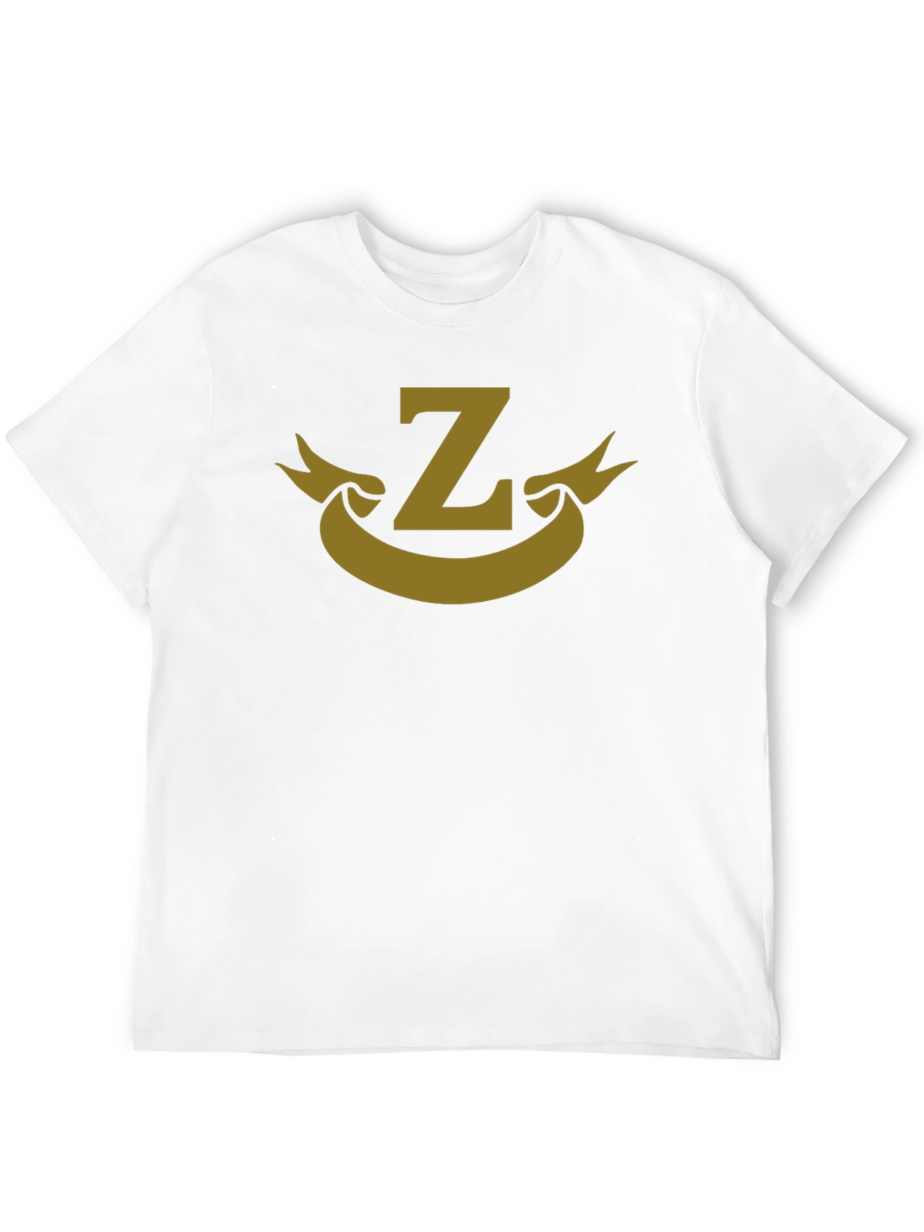 Letter Z Banner Graphic Black T-Shirt