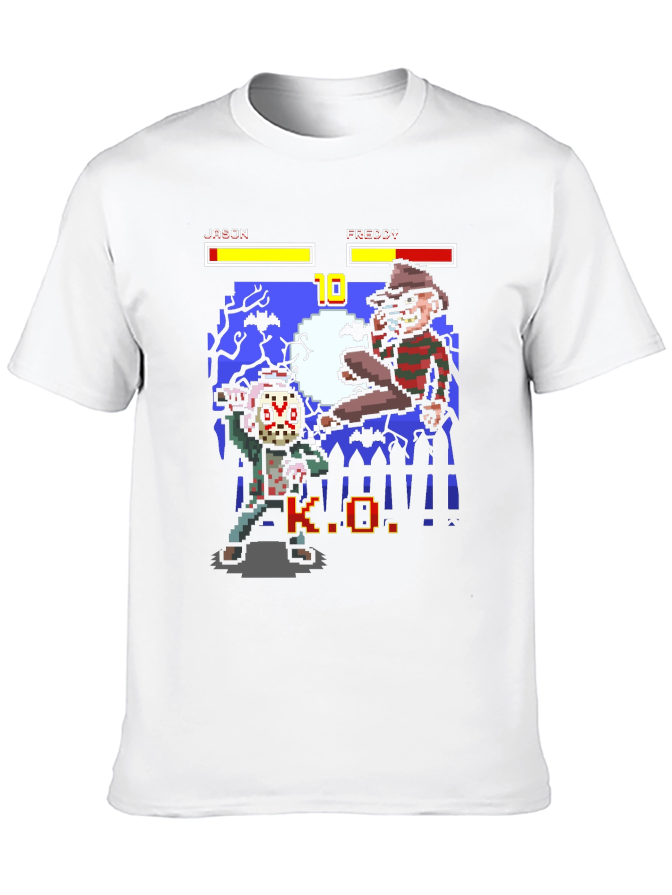 Retro 8-Bit Jason vs. Freddy T-Shirt