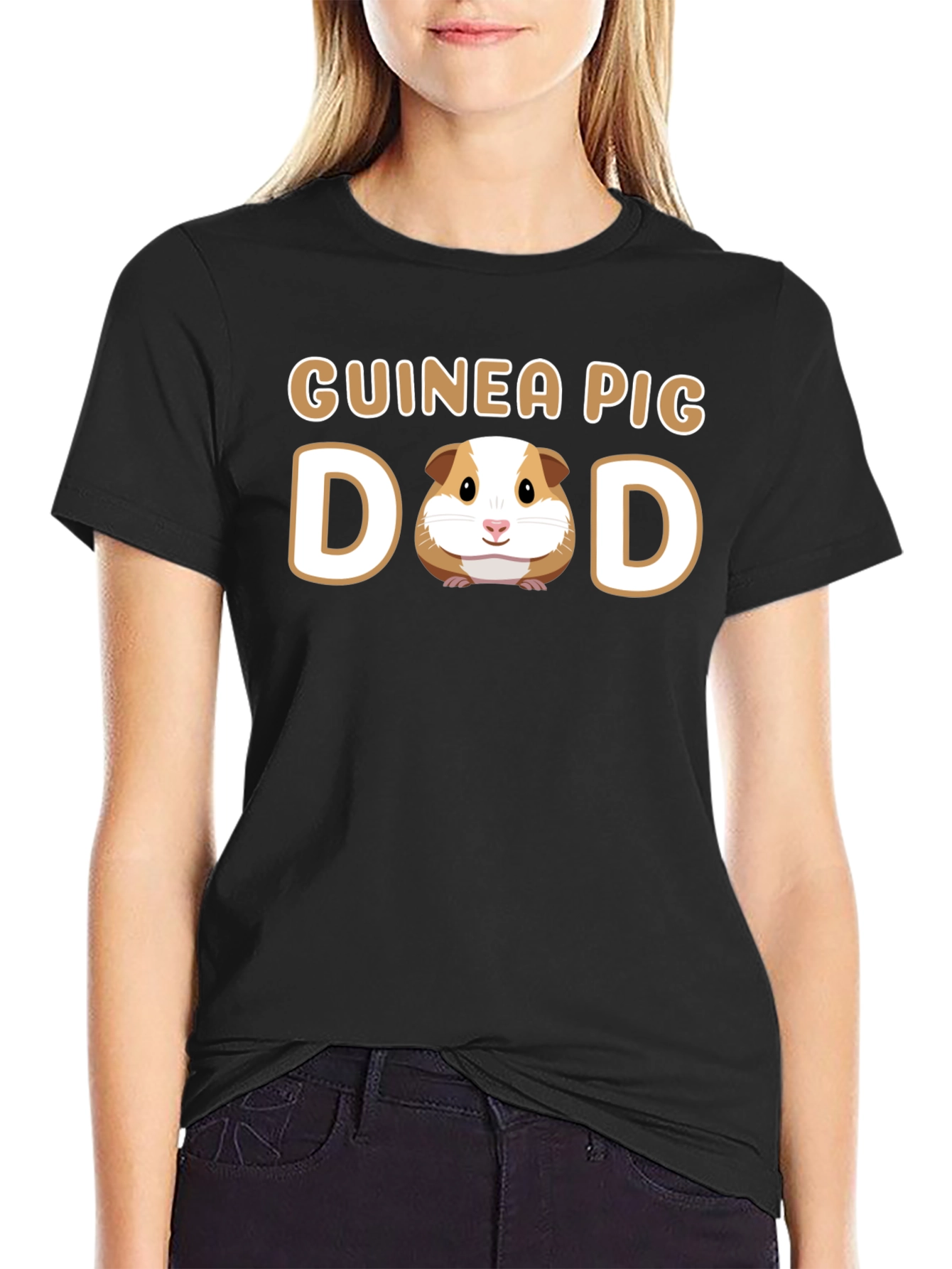 Guinea Pig Dad T-Shirt Cute Pet Lover Tee