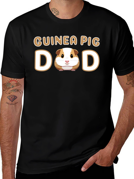 Guinea Pig Dad T-Shirt Cute Pet Lover Tee