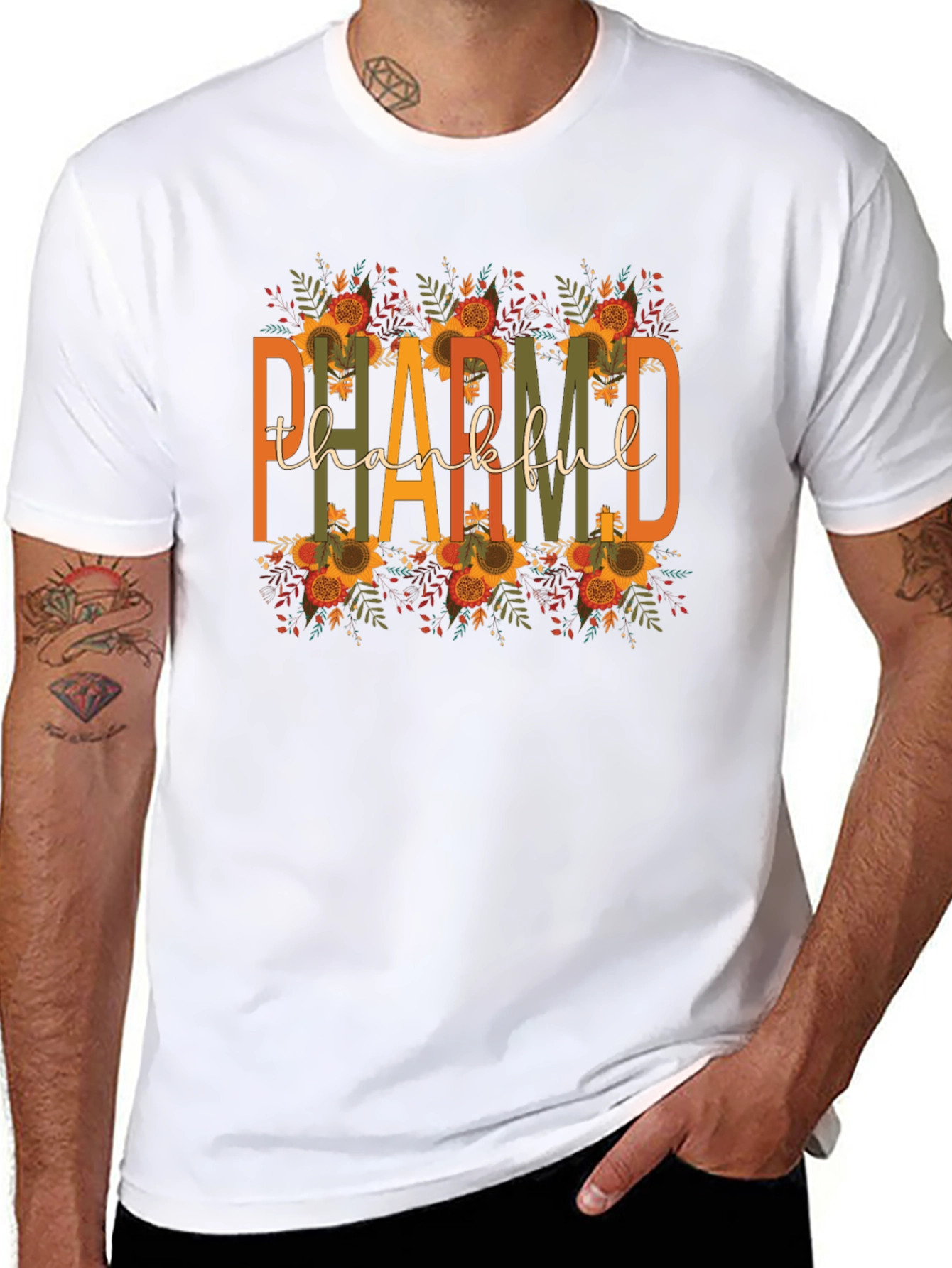 Thankful Floral Graphic Tee