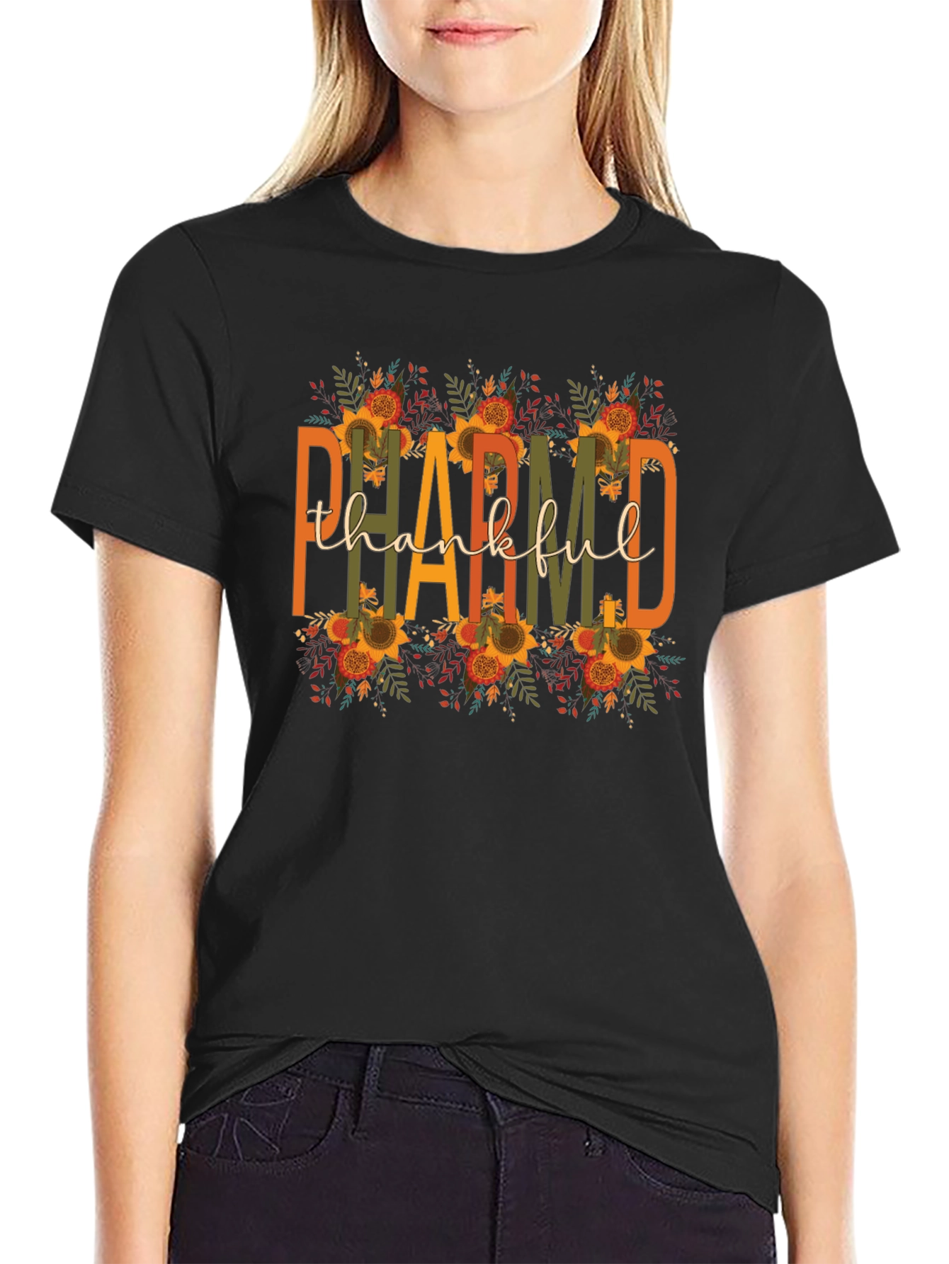 Thankful Floral Graphic Tee