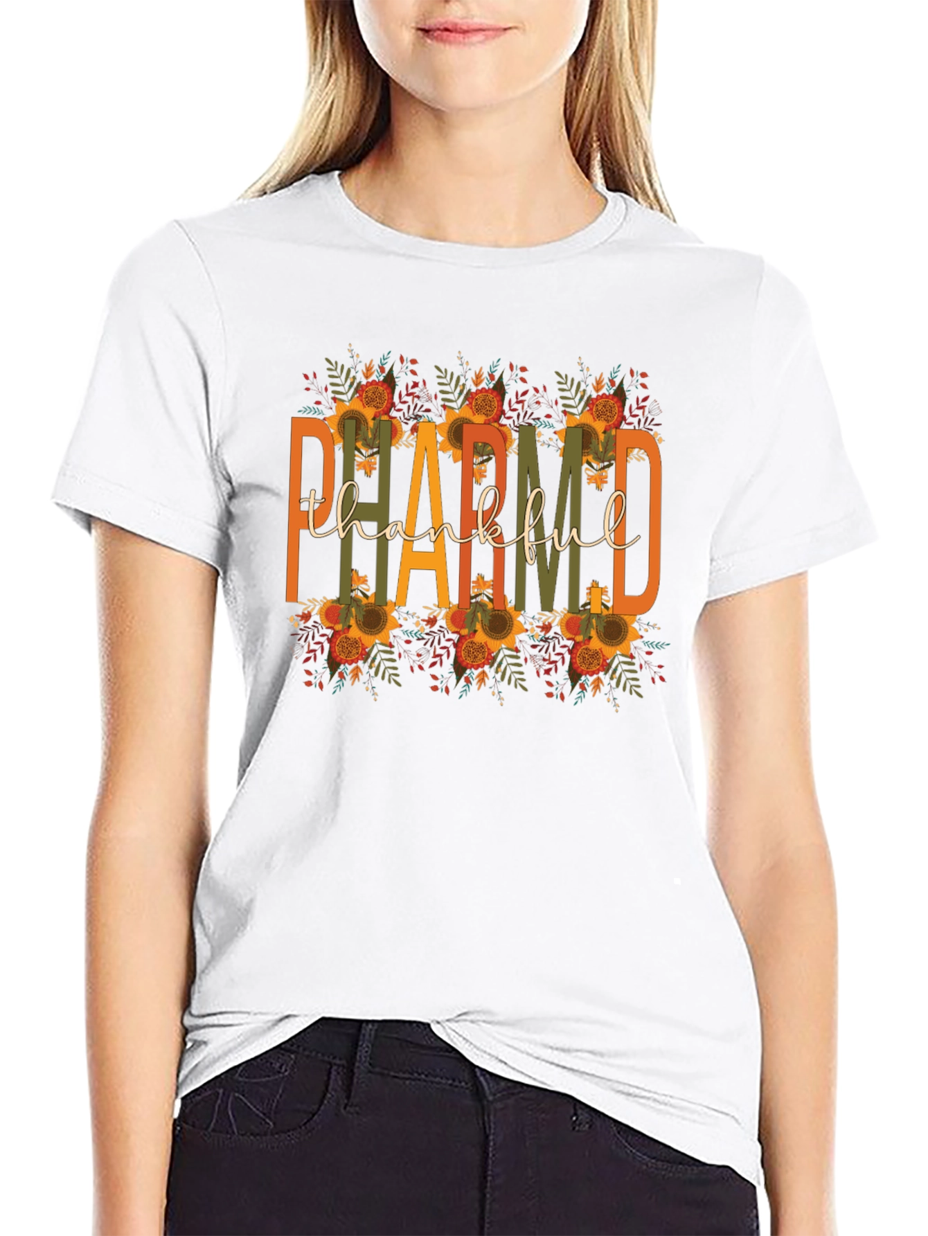 Thankful Floral Graphic Tee