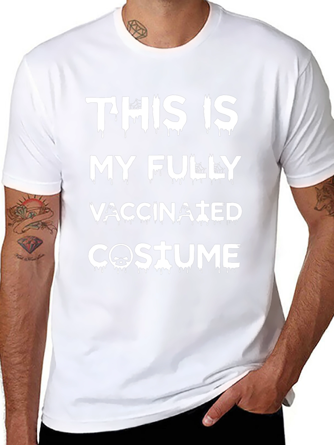 This Is My Fully Vaccinated Costume Black T-Shirt