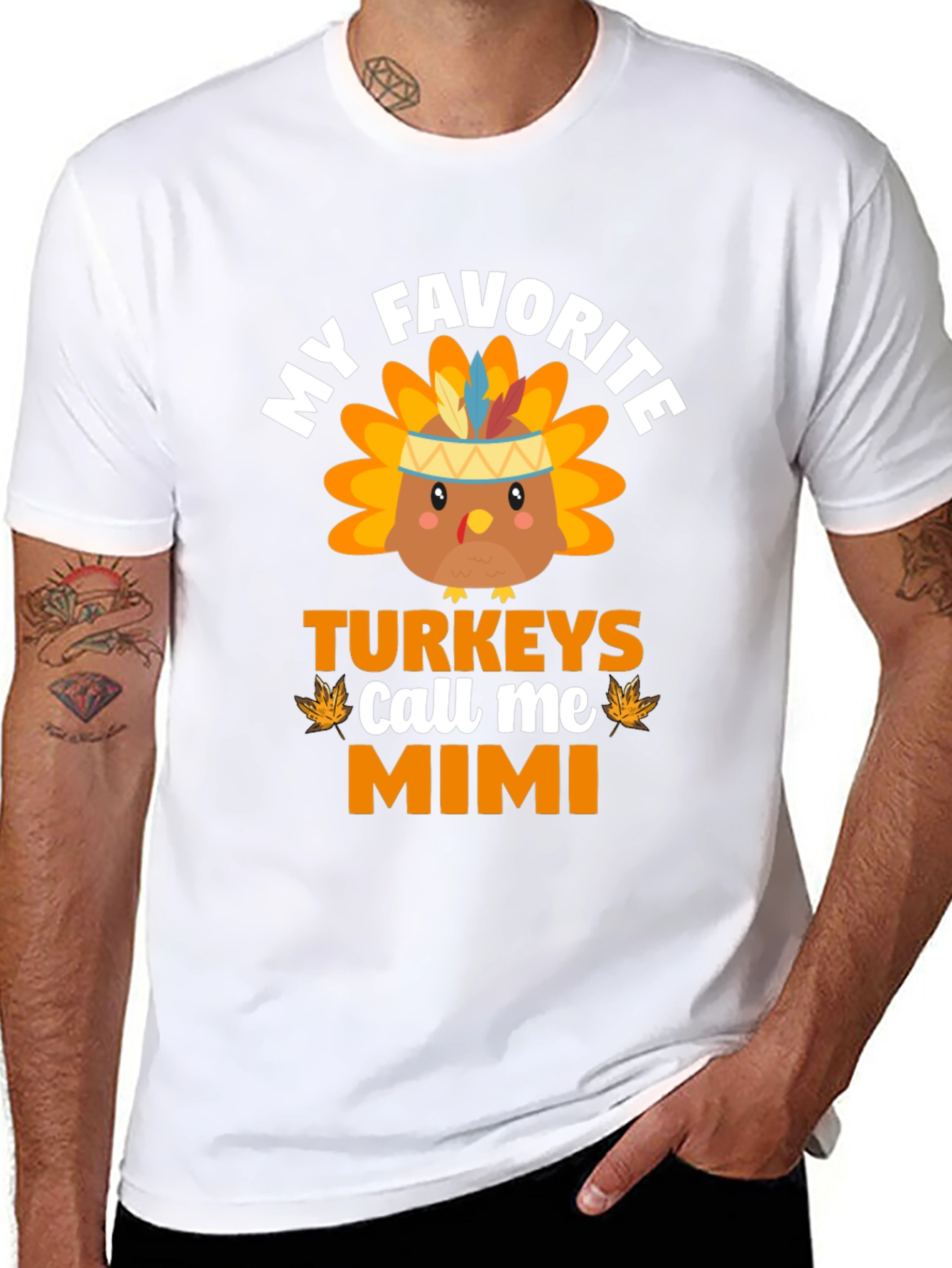 My Favorite Turkeys Call Me Mimi Thanksgiving T-Shirt