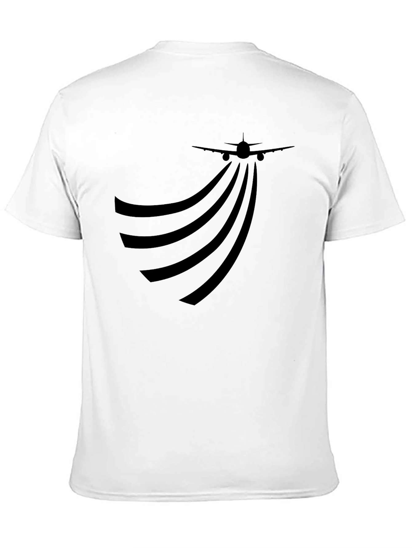 Black Airplane Trail Graphic Tee