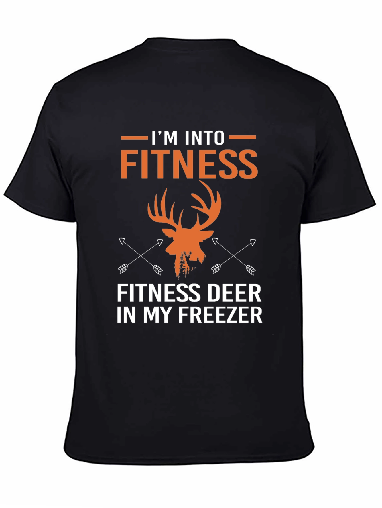 Fitness Deer T-Shirt - Hunting Gym Novelty Tee