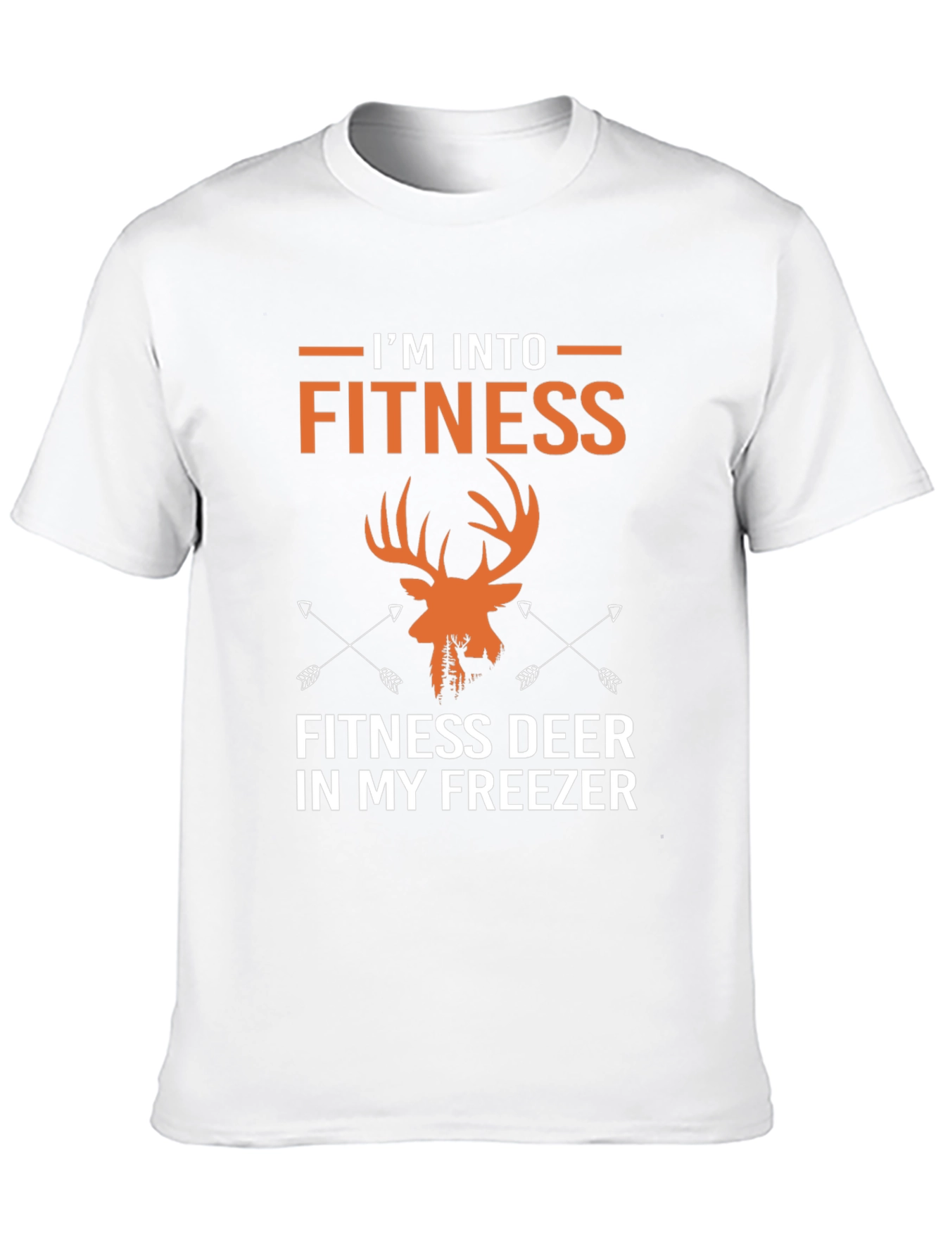 Fitness Deer T-Shirt - Hunting Gym Novelty Tee