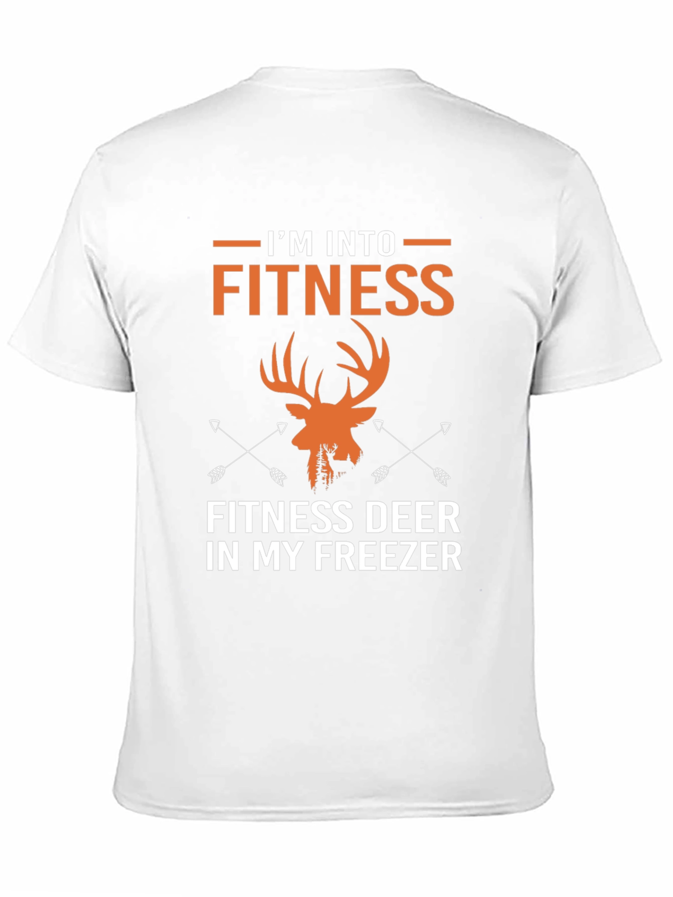 Fitness Deer T-Shirt - Hunting Gym Novelty Tee