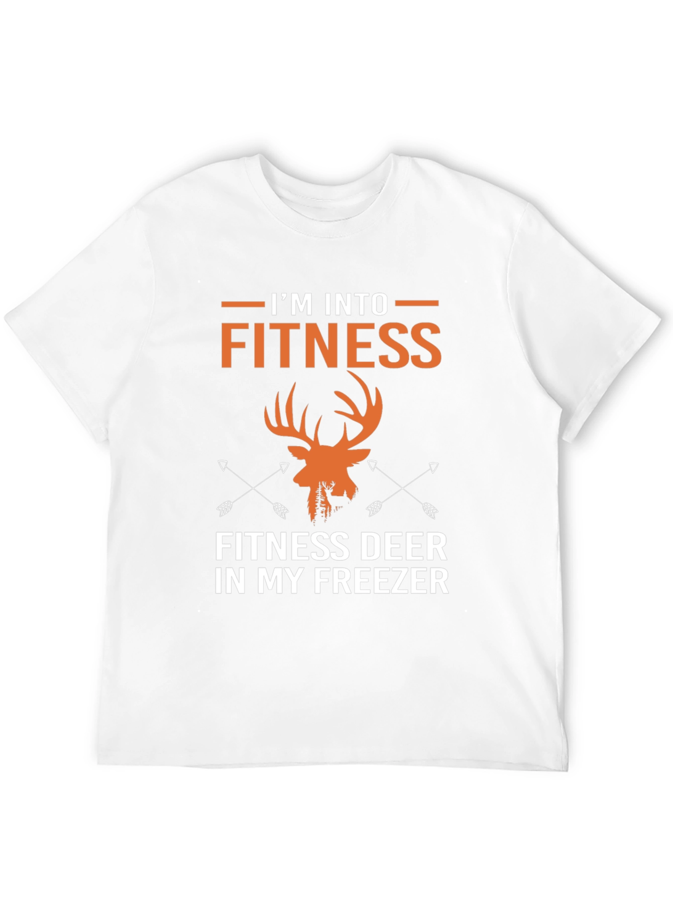 Fitness Deer T-Shirt - Hunting Gym Novelty Tee