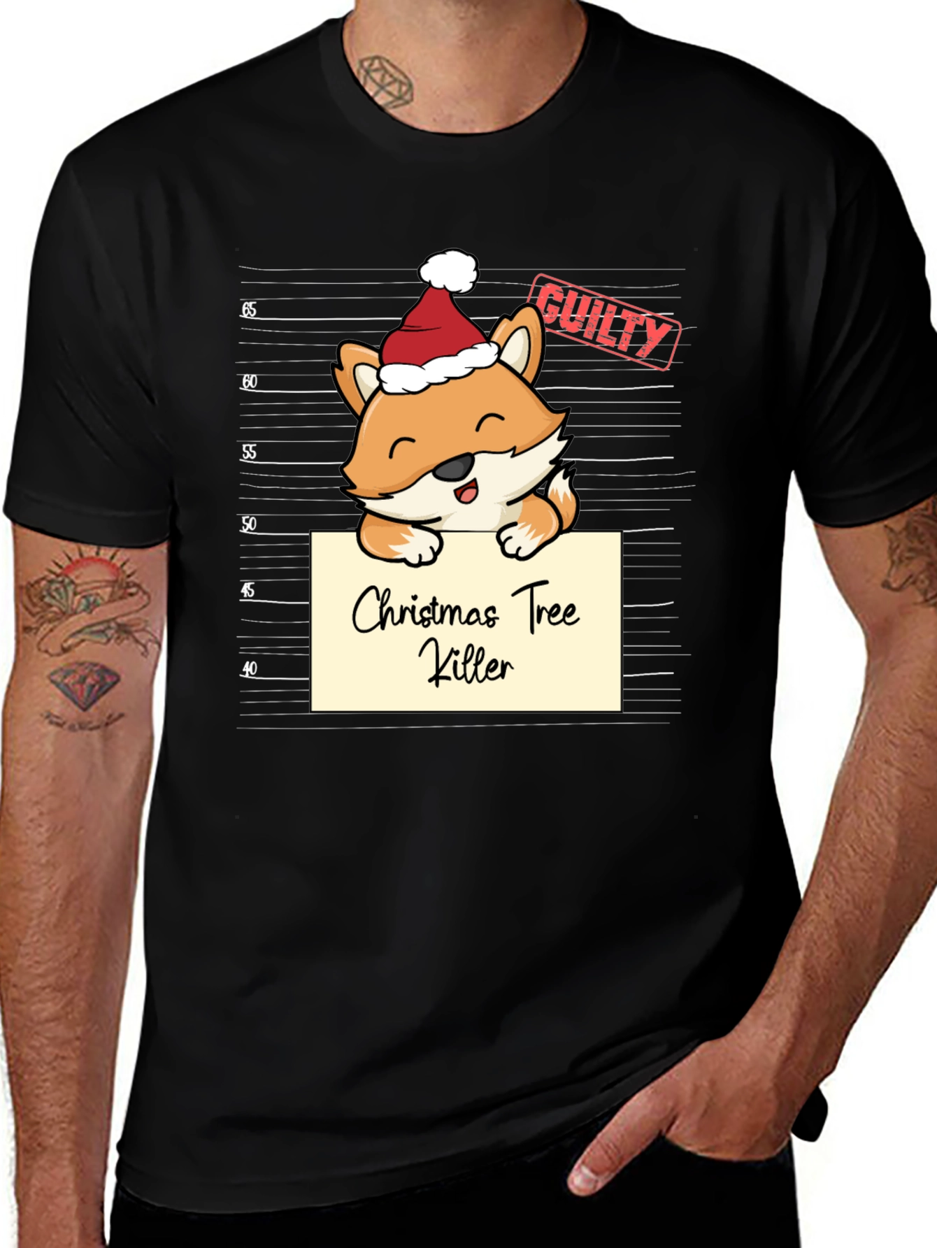 Christmas Tree Killer Fox T-Shirt